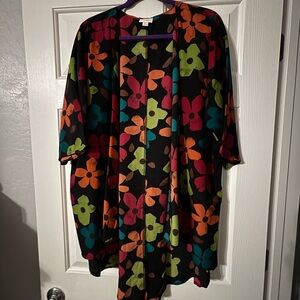 LuLaRoe Colorful Floral Kimono